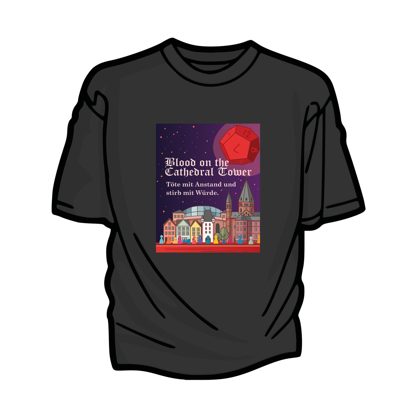Game Night-Shirt (Blood on the Cathedral Tower) XXS-5XL