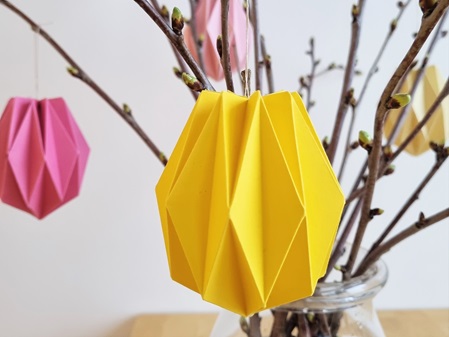 Origami Plissee-Eier